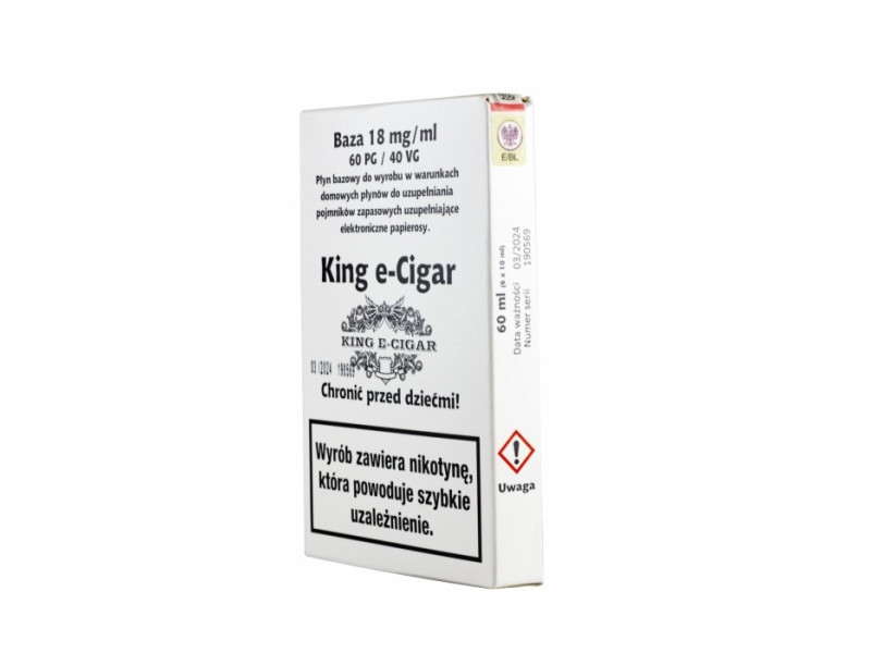 Baza King e-Cigar 60ml 60/40 - 18mg